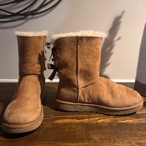 Brown Bailey Bow UGG Boots